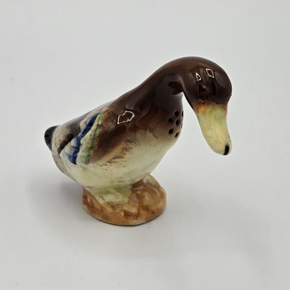 Vtg‎ Mallard Hen Salt Shaker Made in Japan Ceramic Porcelain Vintage